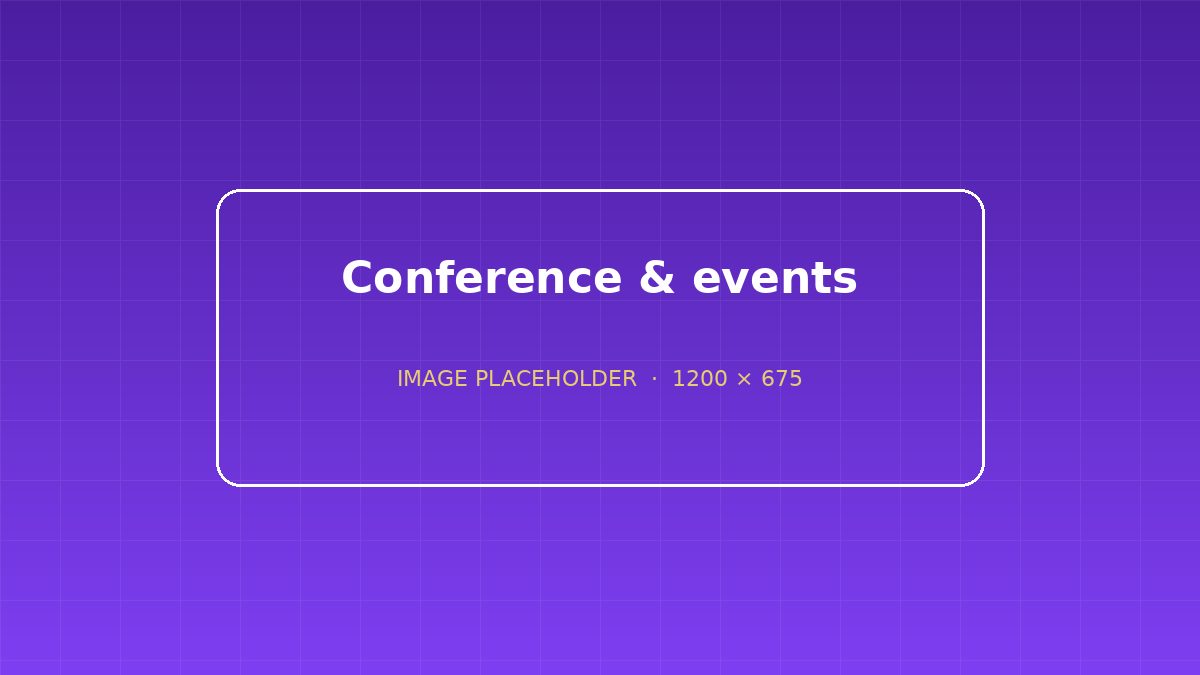 Placeholder image: a conference hall during a session